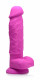 Power Pecker 7 Inch Silicone Dildo With Balls - Pink Image