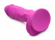 Power Pecker 7 Inch Silicone Dildo With Balls - Pink Image