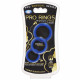 Pro Sensual Silicone Cock Ring 3 Pack - Blue Image
