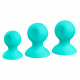 Cloud 9 Health and Wellness Nipple and Clitoral Massager Suction Set - Teal Image