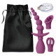Cloud 9 Health and Wellness Anal Clitoral and Nipple Massager Kit - Purple Image