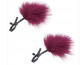 Sex and Mischief Enchanted Feather Nipple Clamps - Burgundy Image
