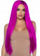 33 Inch Long Straight Center Part Wig - Raspberry Image