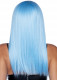 24 Inch Long Straight Bang Wig Blue Image