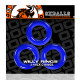 Willy Rings 3-Pack Cockrings - Police Blue Image