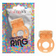 Foil Pack Vibrating Ring - Orange Image