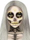 Sugar Skull Adhesive Face Jewels Sticker - Gold Image