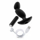 Anal Adventures - Platinum - Silicone Vibrating  Prostate Massager 04 -Black Image
