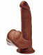 8 Inch Triple Density Cock With Swinging Balls -  Brown Image