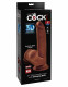 8 Inch Triple Density Cock With Swinging Balls -  Brown Image