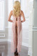 2pc Sheer Laced Night Gown - One Size - Sweet Pink Image