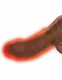 7.5 Inch Thrusting Cock With Balls - Brown Image