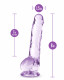 Naturally Yours - 8 Inch Crystalline Dildo - Amethyst Image