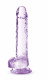 Naturally Yours - 7 Inch Crystalline Dildo -  Amethhyst Image