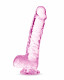Naturally Yours - 6 Inch Crystalline Dildo - Rose Image
