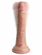 King Cock Elite 7 Inch Vibrating Silicone Dual  Density Cock With Remote - Light Image