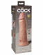 King Cock Elite 8 Inch Vibrating Silicone Dual  Density Cock - Light Image
