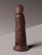 King Cock Elite 8 Inch Dual Density Silicone Cock  - Brown Image