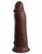 King Cock Elite 8 Inch Dual Density Silicone Cock  - Brown Image