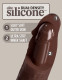 King Cock Elite 11 Inch Silicone Dual Density Cock - Brown Image
