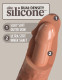 King Cock Elite 6 Inch Vibrating Silicone Dual  Silicone Dual Density Cock - Tan Image