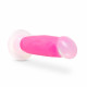Neo Elite Glow in the Dark - Marquee - 8 Inch  Silicone Dual Density Dildo  - Neon Pink Image