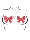 Rhinestone Bow Nipple Jewels -  One Size - Red Image