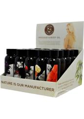 Edible Massage Oil - 25 Count Display - 2 Fl. Oz. Bottles - Assorted Flavors