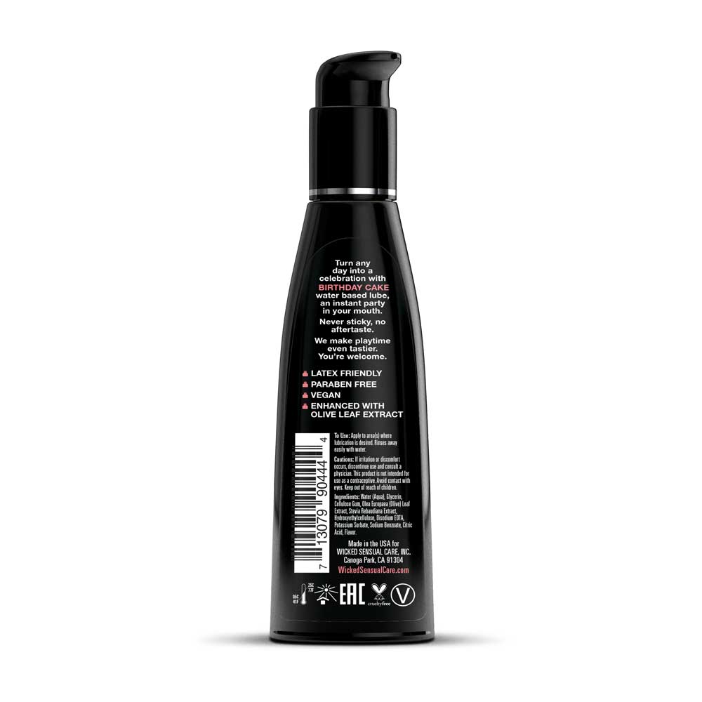 Wicked Sensual Care Birthday Cake Flavored Water Based Intimate