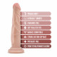 Dr. Skin Silicone - Dr. Carter - 7 Inch Dong With Suction Cup - Vanilla Image