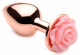 Pink Rose Gold Anal Plug - Small Image