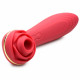 Bloomgasm Passion Petals 10x Suction Rose Vibrator - Red Image