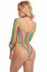 More Color Long Sleeve Bodysuit - One Size - Rainbow Image