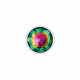 Cheeky Charms-Silver Metal Butt Plug- Round-Rainbow-Medium Image