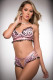 2 Pc Silky Chekkini Panty and Bra Top - One Size - - Leopard Baby Pink Image