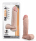 Dr. Skin Plus - 9 Inch Thick Posable Dildo With Balls - Vanilla Image