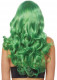 24 Inch Misfit Long Wavy Bang Wig - Green Image