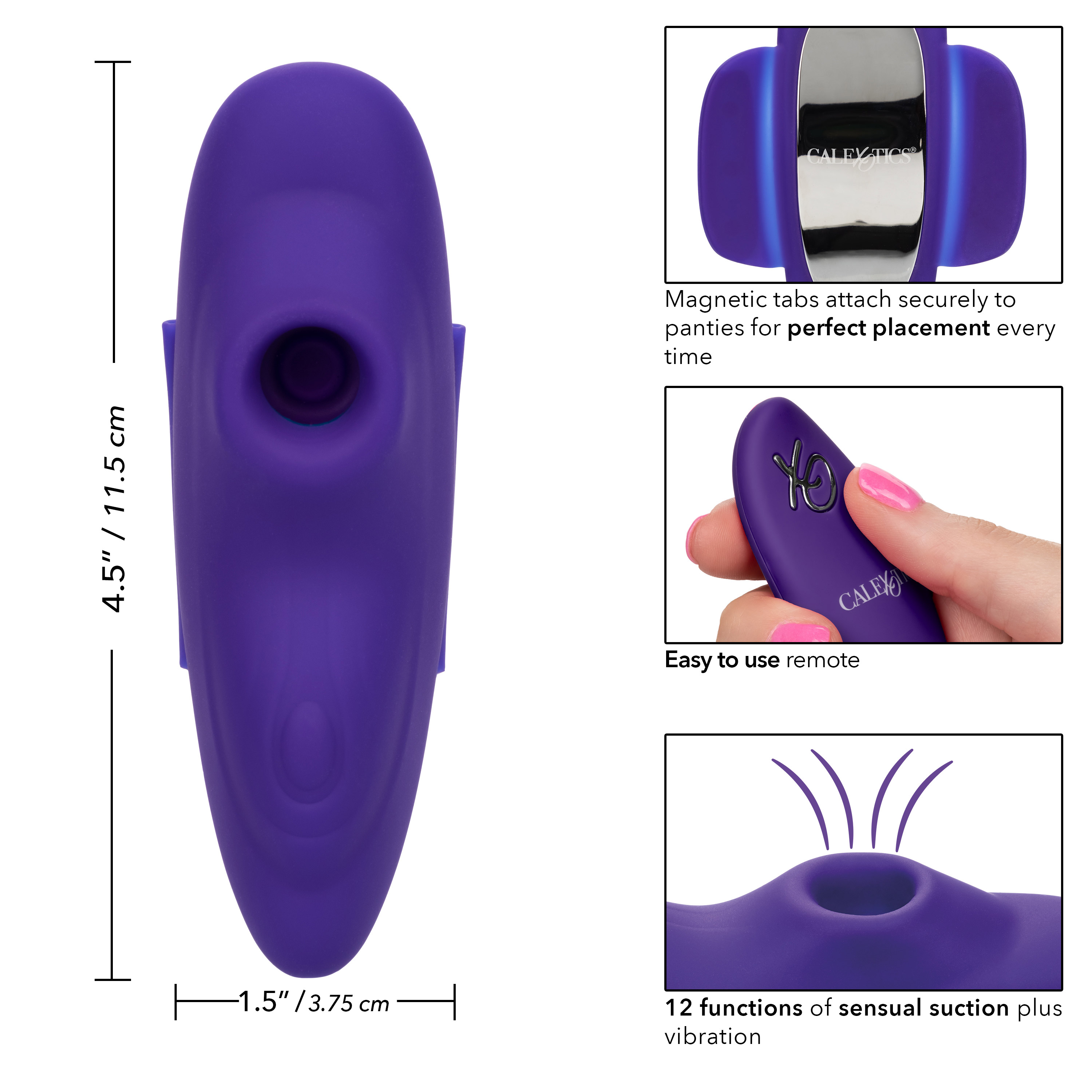 Calexotics Lock-N-Play Remote Suction Panty Teaser Hp-Se0077573