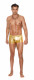 Men's Gold Lame Boxer Brief - Small/medium - Gold Image