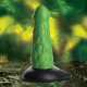 Radioactive Reptile Thick Scaly Silicone  Dildo - Green Image