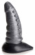 Beastly Tapered Bumpy Silicone Dildo - Silver Image