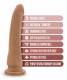 Dr. Skin Silicone - Dr. Noah - 8 Inch Dong With  Suction Cup - Mocha Image