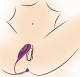 Slim Pulse 7x Pulsing Clit Stimulator and  Vibrating Egg - Purple Image