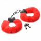 Cuffed in Fur Furry Handcuffs - Red Image