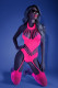 No Promises Teddy Bodystocking - One Size - Neon  Pink Image
