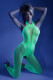 Moonbeam Crotchless Bodystocking - One Size - Neon Green Image