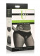 Lace Envy Crotchless Panty Harness - 2xl - Black Image