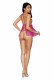 Babydoll and G-String - One Size - Fuchsia Image