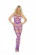 Strappy Body Stocking - Queen Size - Purple Image