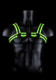 Bonded Leather Buckle Harness - Large/xlarge -  Glow in the Dark Image